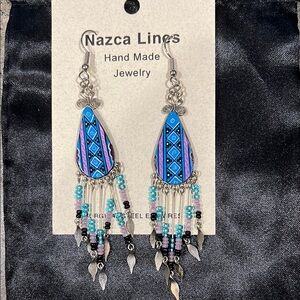 Nazca Lines handmade earrings